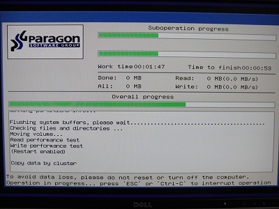 Paragon Alignment Toolよるパーティションアライメントの調整