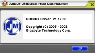 [099] Gigabyte Raid Configurer(JMicron,JMB36X)によるミラーリング再構築