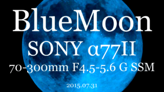 ブルームーン(2015年7月31日) SONY α77II(ILCA-77M2) with 70-300mm F4.5-5.6 G SSM(SAL70300G)
