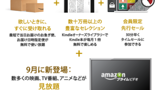 Amazonプライム会員の特典
