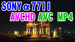 動画比較 SONY α77II AVCHD(1920x1080,60p) and AVC MP4(1440x1080,30fps)