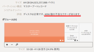 不良セクター_C300-MTFDDAC064MAG_CF-R6