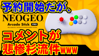 [語り] コメントが悲惨杉流件ｗｗｗ - NEOGEO Arcade Stick Pro [SNK]