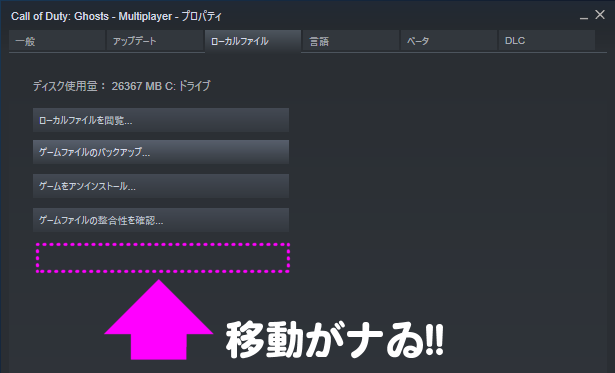 移動がない_Steam