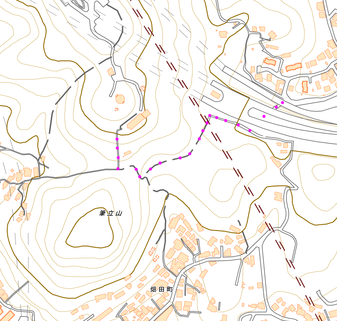 関門自動車道高架下ルート