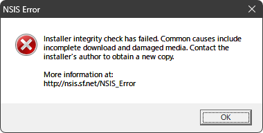 NSIS Error