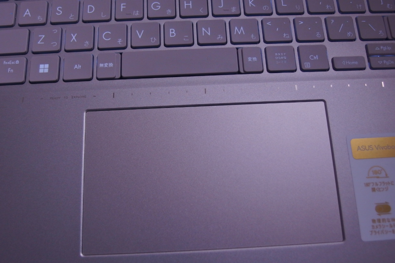 タッチパッド_ASUS Vivobook S 14X OLED